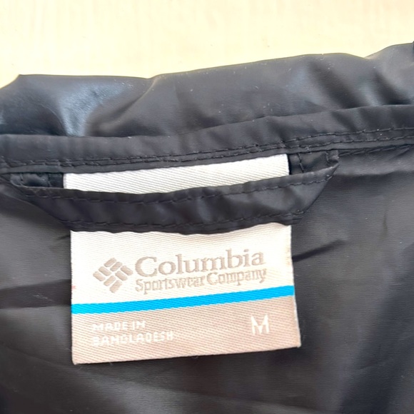 Columbia Black Windbreaker Jacket - Picture 2 of 8